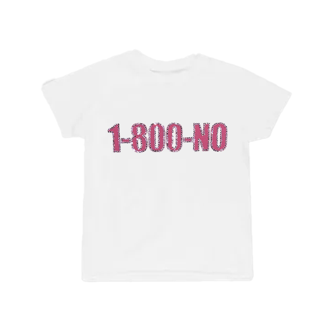 1-800-NO RHINESTONE BABY TEE