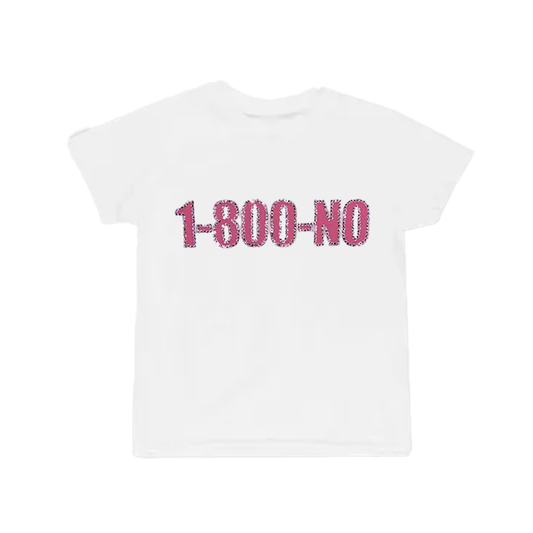 1-800-NO RHINESTONE BABY TEE
